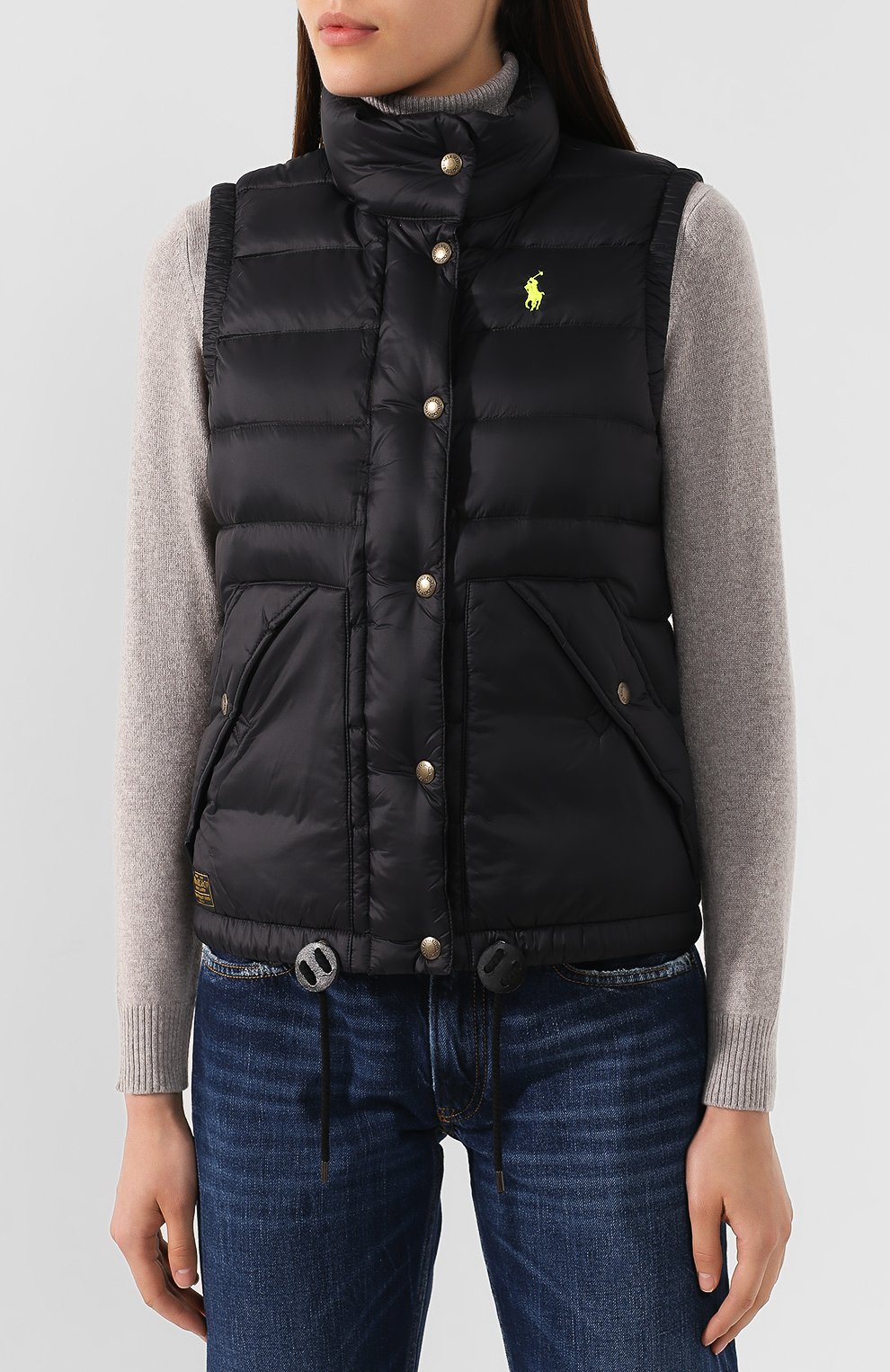 Пуховый жилет POLO RALPH LAUREN черного цвета по цене 27750 руб., арт. 211750268, фото 3 Пуховый жилет POLO RALPH LAUREN, арт. 211750268, фото 3