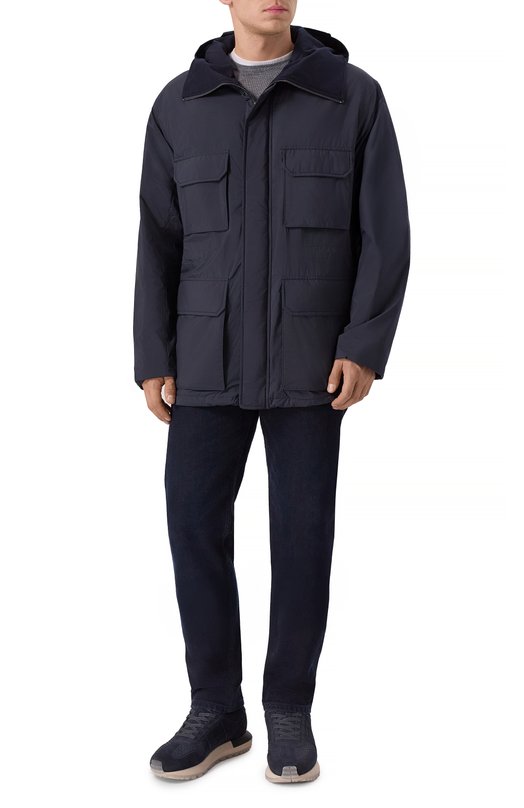 Замшевые кроссовки Emporio Armani EM003740/AF19728 Синий  EM003740/AF19728 Фото 2