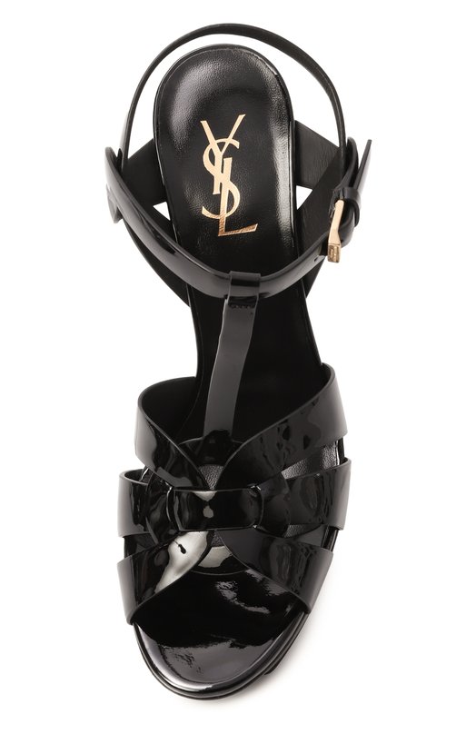 Кожаные босоножки Tribute 105 Saint Laurent 315487/AAA0W Чёрный  315487/AAA0W Фото 6
