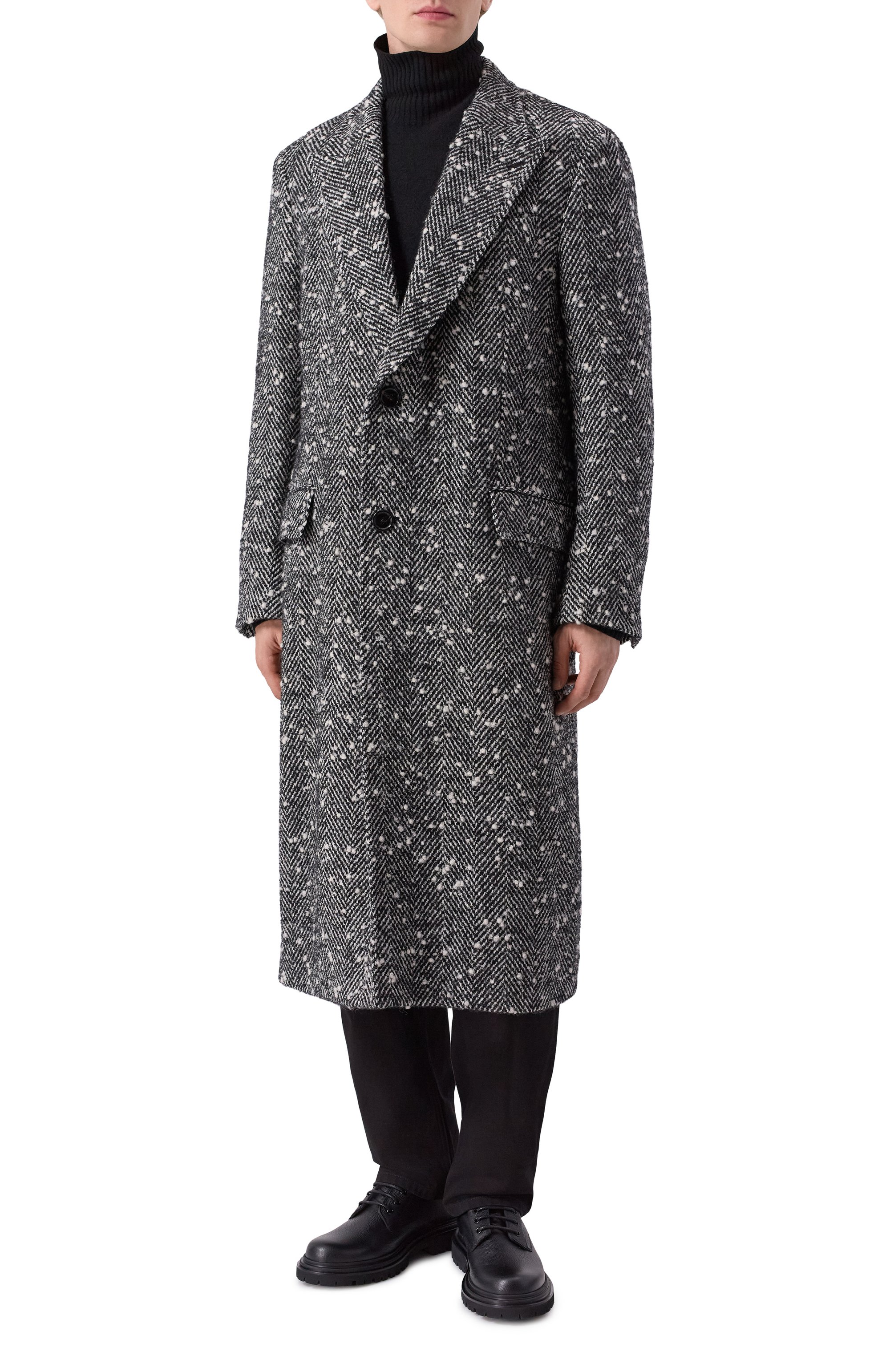 Шерстяное пальто DOLCE & GABBANA, арт. G052WT/FCMC6, фото 3