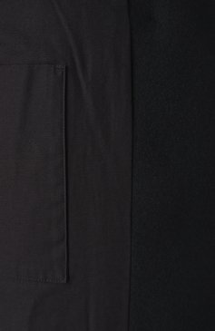 Женское шерстяное полупальто JIL SANDER черного цвета, арт. J40AM0106-J40004 | Фото 7 (Материал внешний: Шерсть; Рукава: Длинные; Материал сплава: Проставлено; Длина (верхняя одежда): До середины бедра; Драгоценные камни: Проставлено; Материал подклада: Хлопок; 1-2-бортные: Двубортные; Стили: Минимализм)