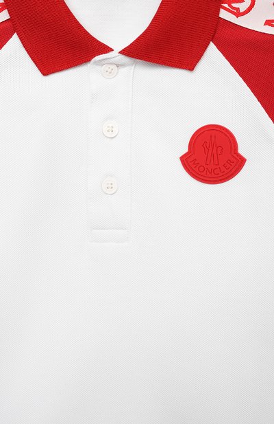 Хлопковое поло MONCLER, арт. G1-951-8A705-20-8496F, фото 3