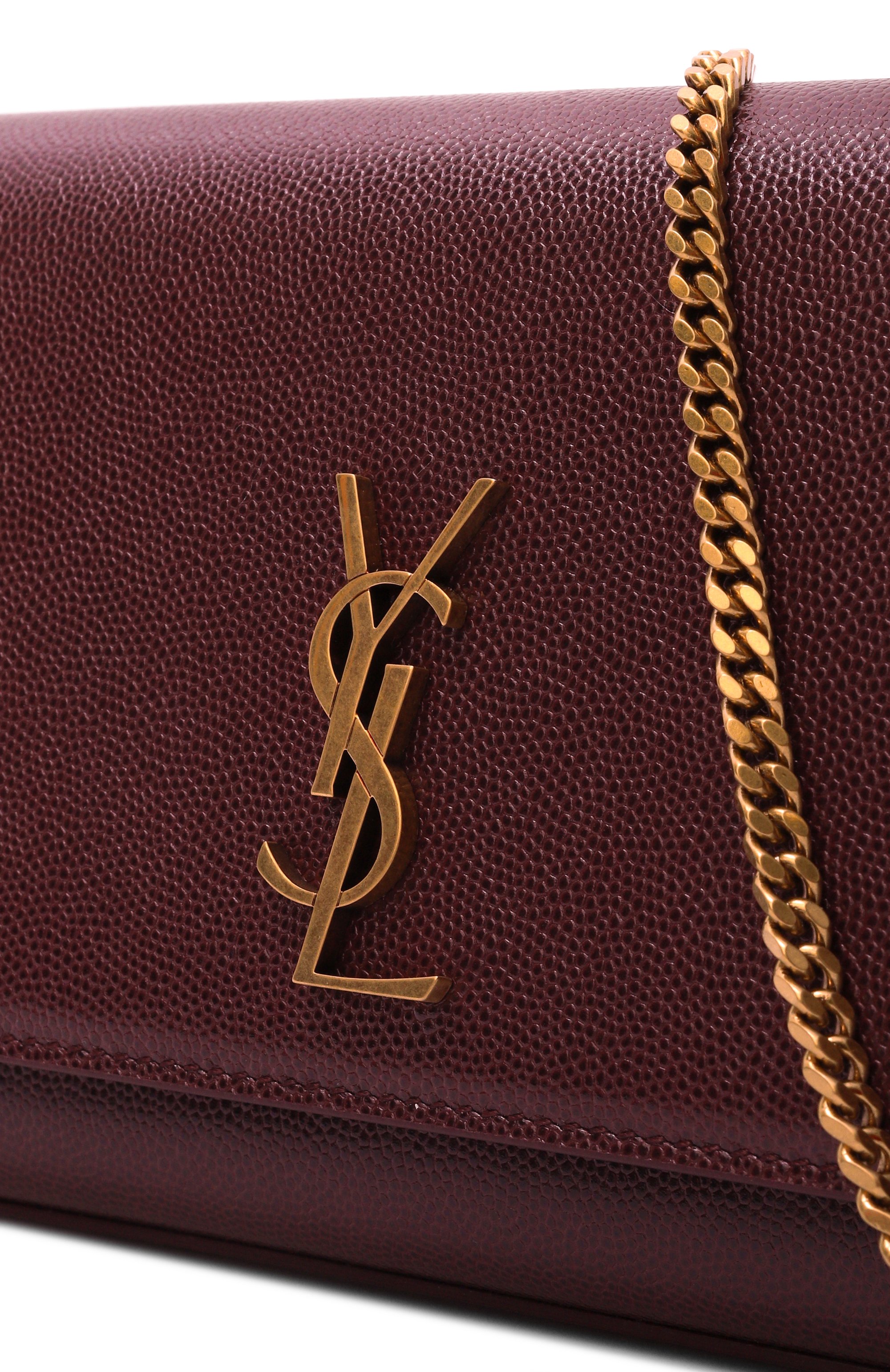 Клатч kate SAINT LAURENT бордового цвета по цене 269500 руб., арт. 851921/AAGBE, фото 6 Клатч kate SAINT LAURENT, арт. 851921/AAGBE, фото 6