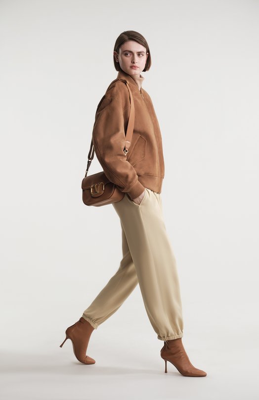 Замшевый бомбер MVST SUEDE LEATHER B0MBER Коричневый  SUEDE LEATHER B0MBER Фото 8