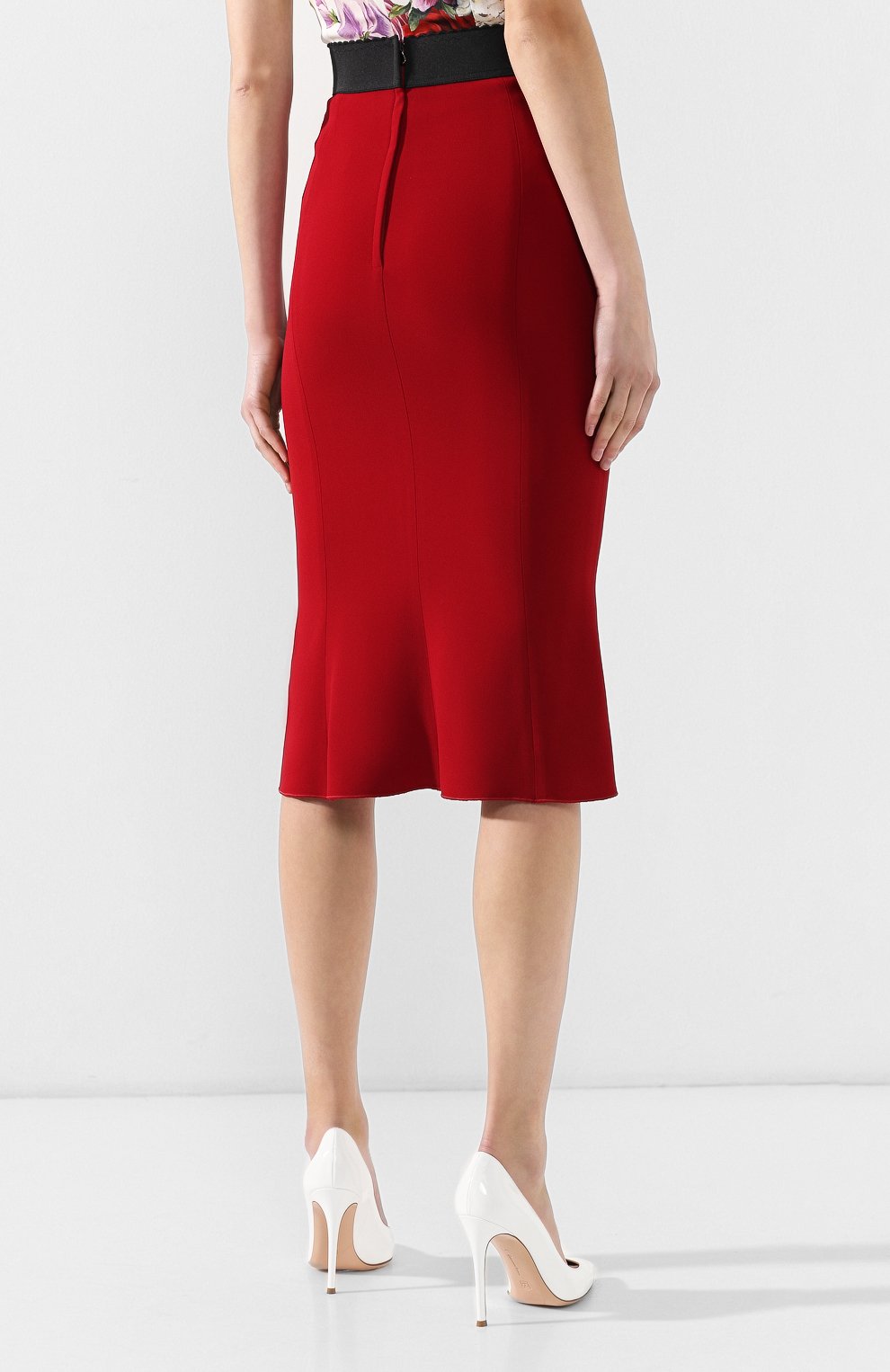 Юбка DOLCE & GABBANA бордового цвета по цене 55500 руб., арт. F4A1FT/FURDV, фото 4 Юбка DOLCE & GABBANA, арт. F4A1FT/FURDV, фото 4