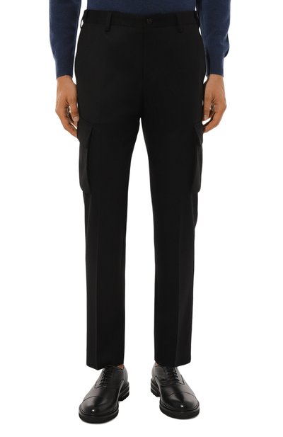 Шерстяные брюки-карго CORNELIANI черного цвета по цене 47900 руб., арт. 944L02-9418111, фото 3 Шерстяные брюки-карго CORNELIANI, арт. 944L02-9418111, фото 3