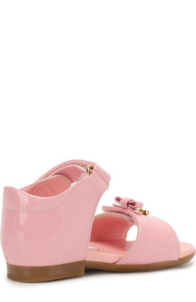 Кожаные сандалии DOLCE & GABBANA светло-розового цвета по цене 23150 руб., арт. D20045/A1328, фото 3 Кожаные сандалии DOLCE & GABBANA, арт. D20045/A1328, фото 3