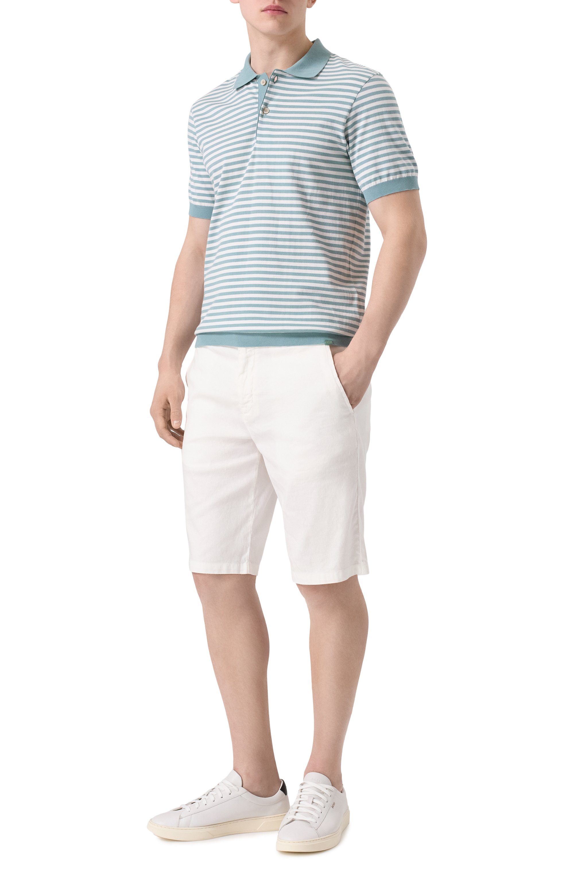 Хлопковое поло PAUL&SHARK, арт. 25411613, фото 2