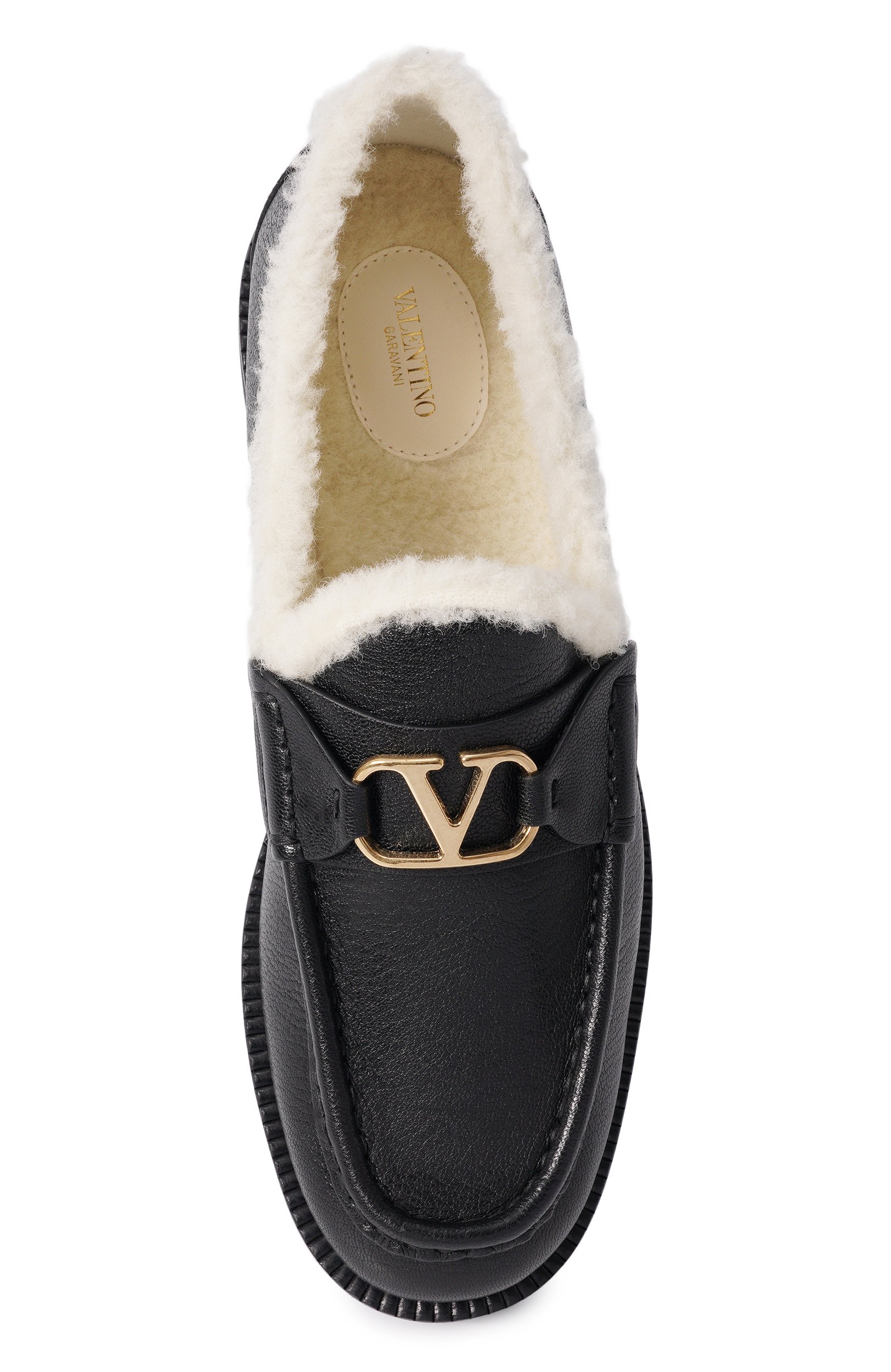 Кожаные лоферы vlogo signature VALENTINO черного цвета по цене 125500 руб., арт. 9W2S0NF5/JJJ, фото 6 Кожаные лоферы vlogo signature VALENTINO, арт. 9W2S0NF5/JJJ, фото 6