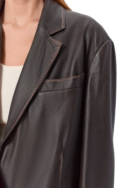 Кожаный жакет WEEKEND MAX MARA, арт. WKDPILA, фото 5