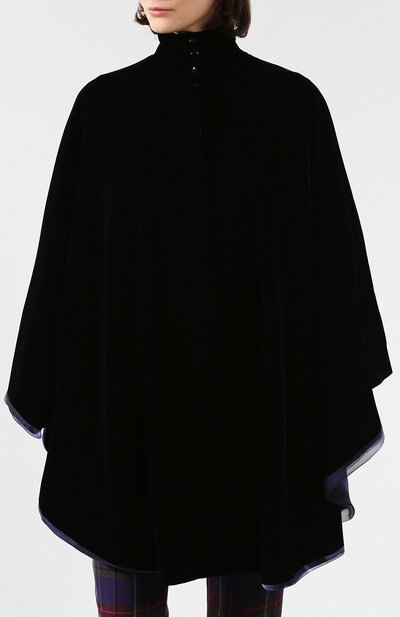 Пончо GIORGIO ARMANI черного цвета по цене 416000 руб., арт. 795610/9A154, фото 3 Пончо GIORGIO ARMANI, арт. 795610/9A154, фото 3