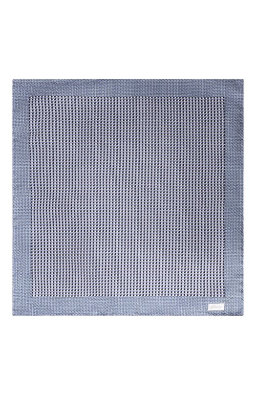 Шелковый комплект из галстука и платка Brioni 08A900/PD447 Голубой  08A900/PD447 Фото 7