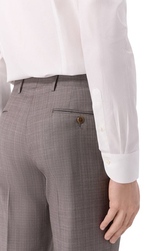 Хлопковая сорочка Canali CCLX098/GA03312 Белый  CCLX098/GA03312 Фото 5