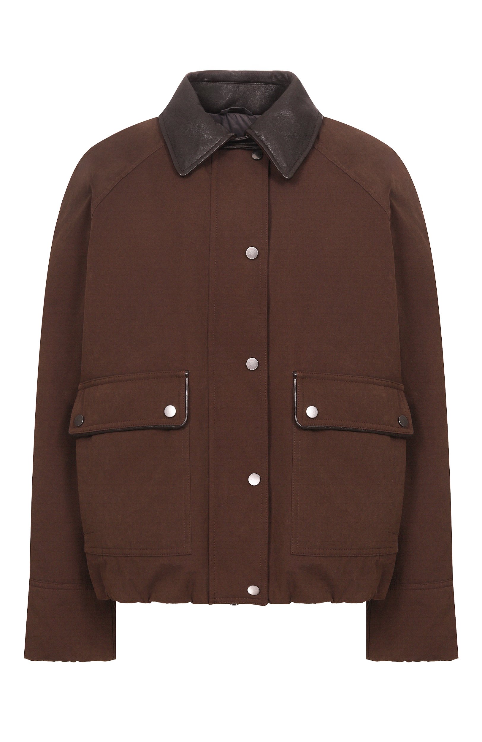 Утепленная куртка BRUNELLO CUCINELLI коричневого цвета по цене 620000 руб., арт. MG5457551P, фото 1 Утепленная куртка BRUNELLO CUCINELLI, арт. MG5457551P, фото 1