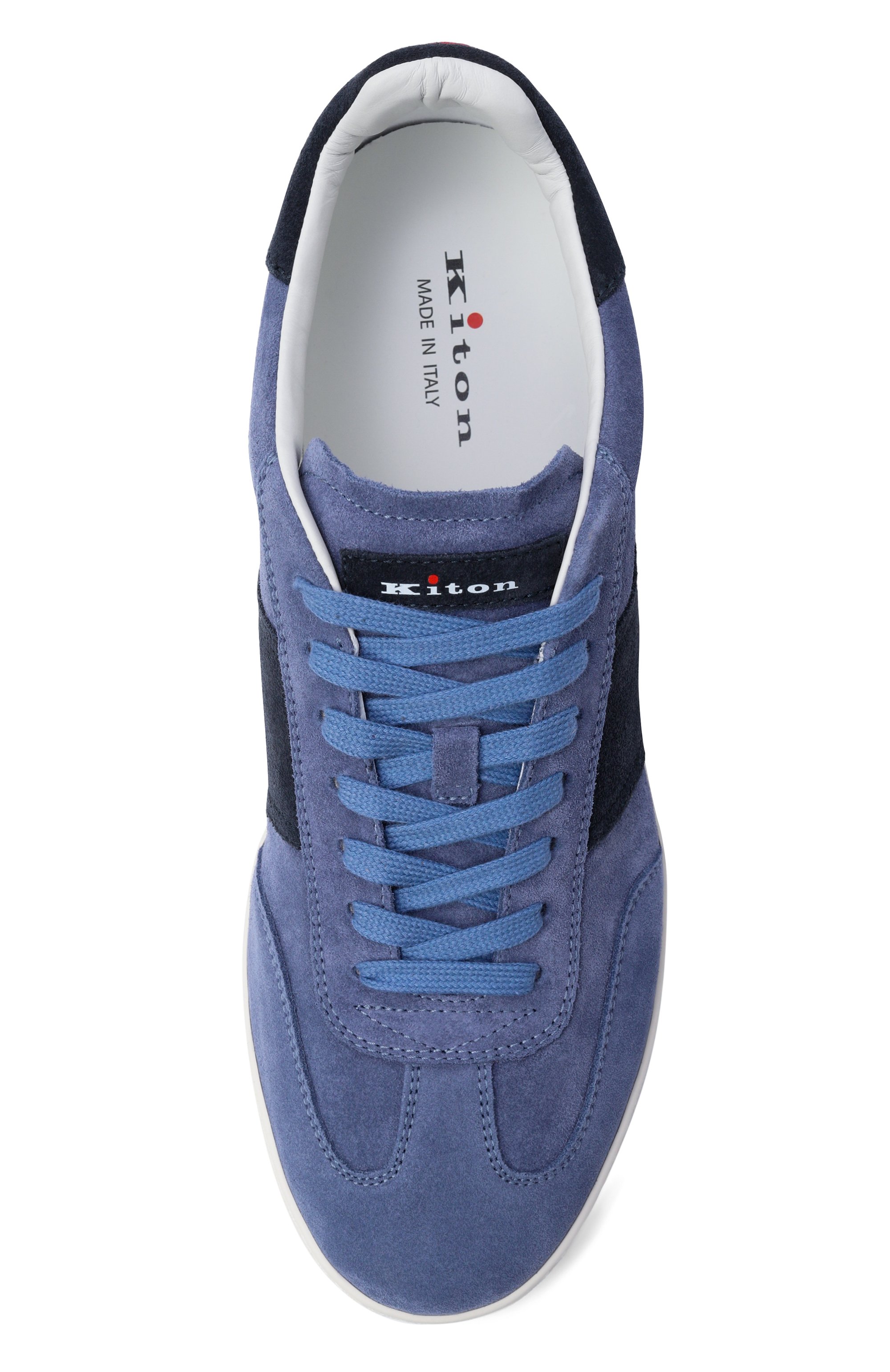 Замшевые кеды KITON синего цвета по цене 98950 руб., арт. USSA396N01381, фото 5 Замшевые кеды KITON, арт. USSA396N01381, фото 5