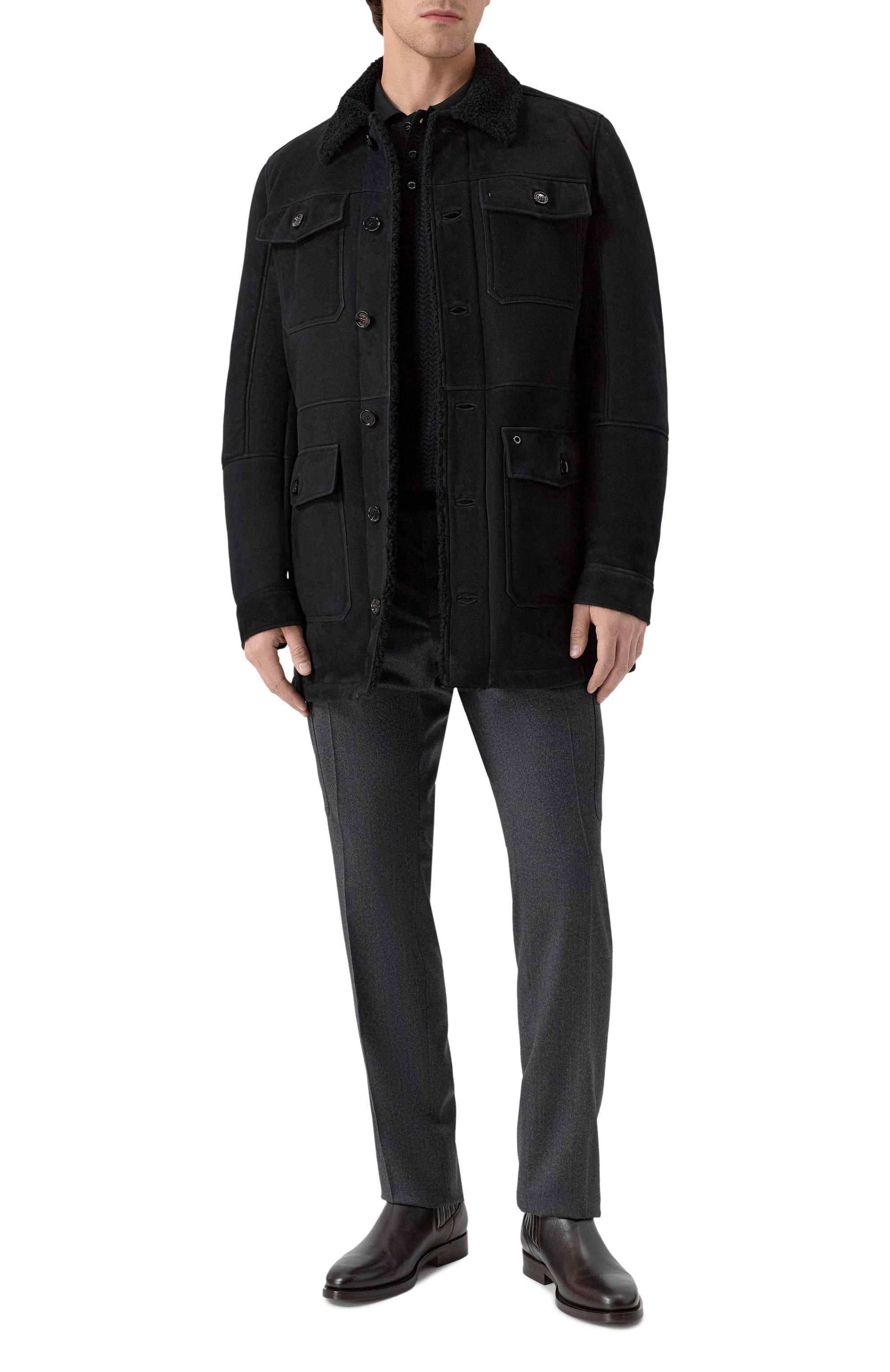 Дубленка из овчины STEFANO RICCI, арт. M7J4300150/LAC0NY, фото 2