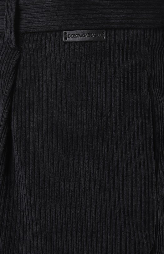 Вельветовые брюки Dolce & Gabbana GP0H8T/FUWDL Чёрный  GP0H8T/FUWDL Фото 6