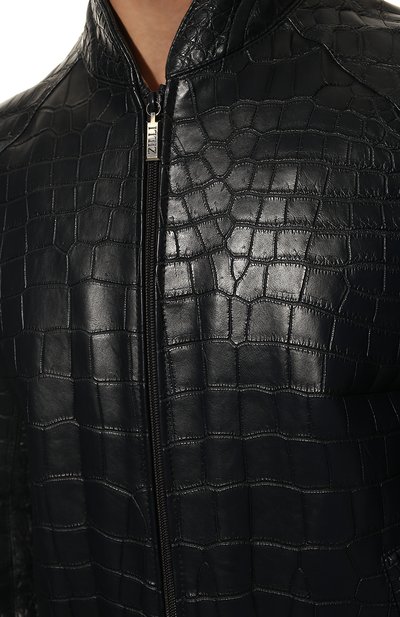 Куртка из кожи крокодила ZILLI темно-синего цвета по цене 11100000 руб., арт. MAP-BAR0N-1794P/1002, фото 5 Куртка из кожи крокодила ZILLI, арт. MAP-BAR0N-1794P/1002, фото 5