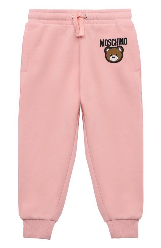 

Хлопковые джоггеры Moschino, Розовый