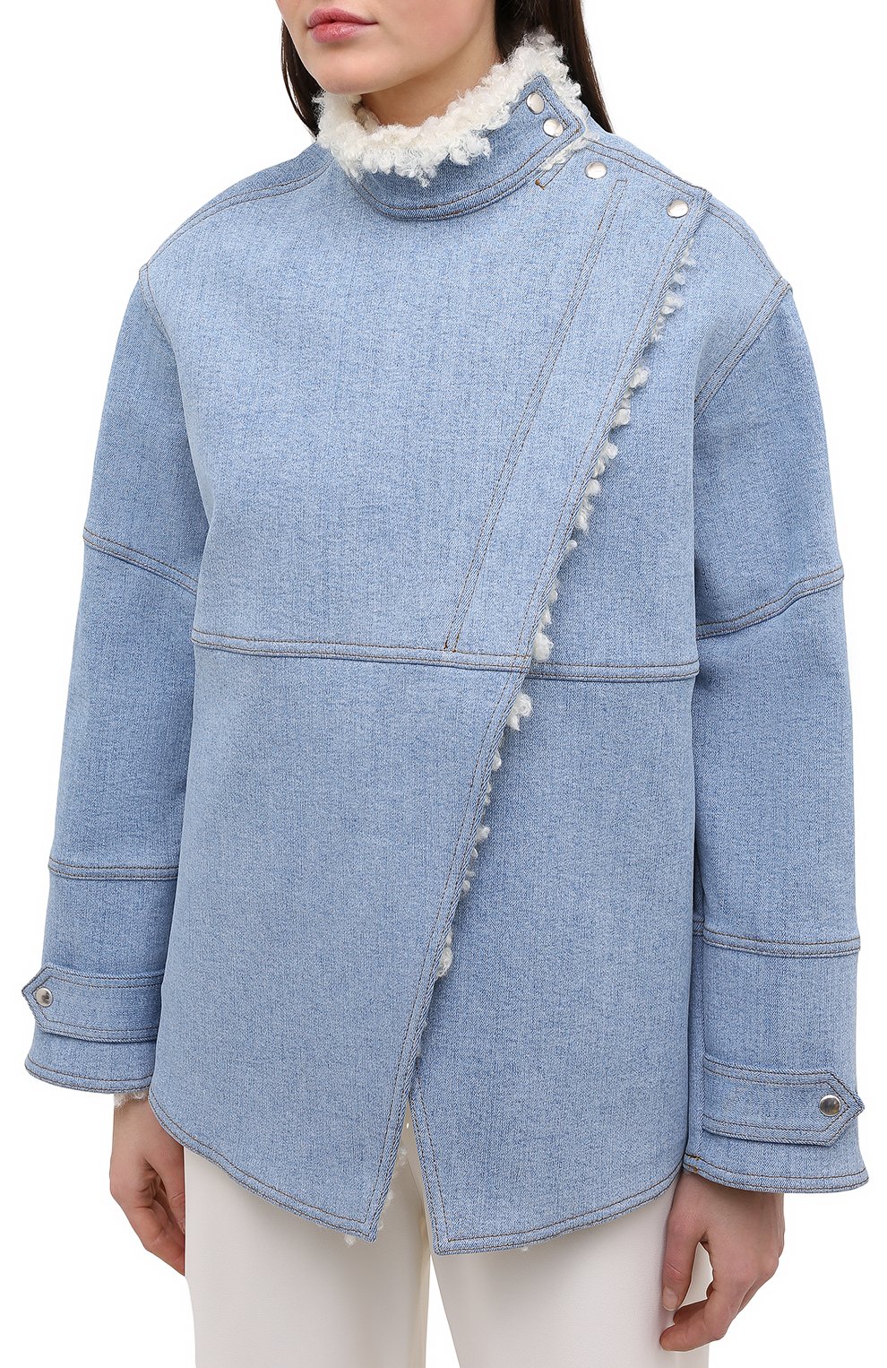 Джинсовая куртка STELLA MCCARTNEY синего цвета по цене 122000 руб., арт. 602141/S0H18, фото 3 Джинсовая куртка STELLA MCCARTNEY, арт. 602141/S0H18, фото 3