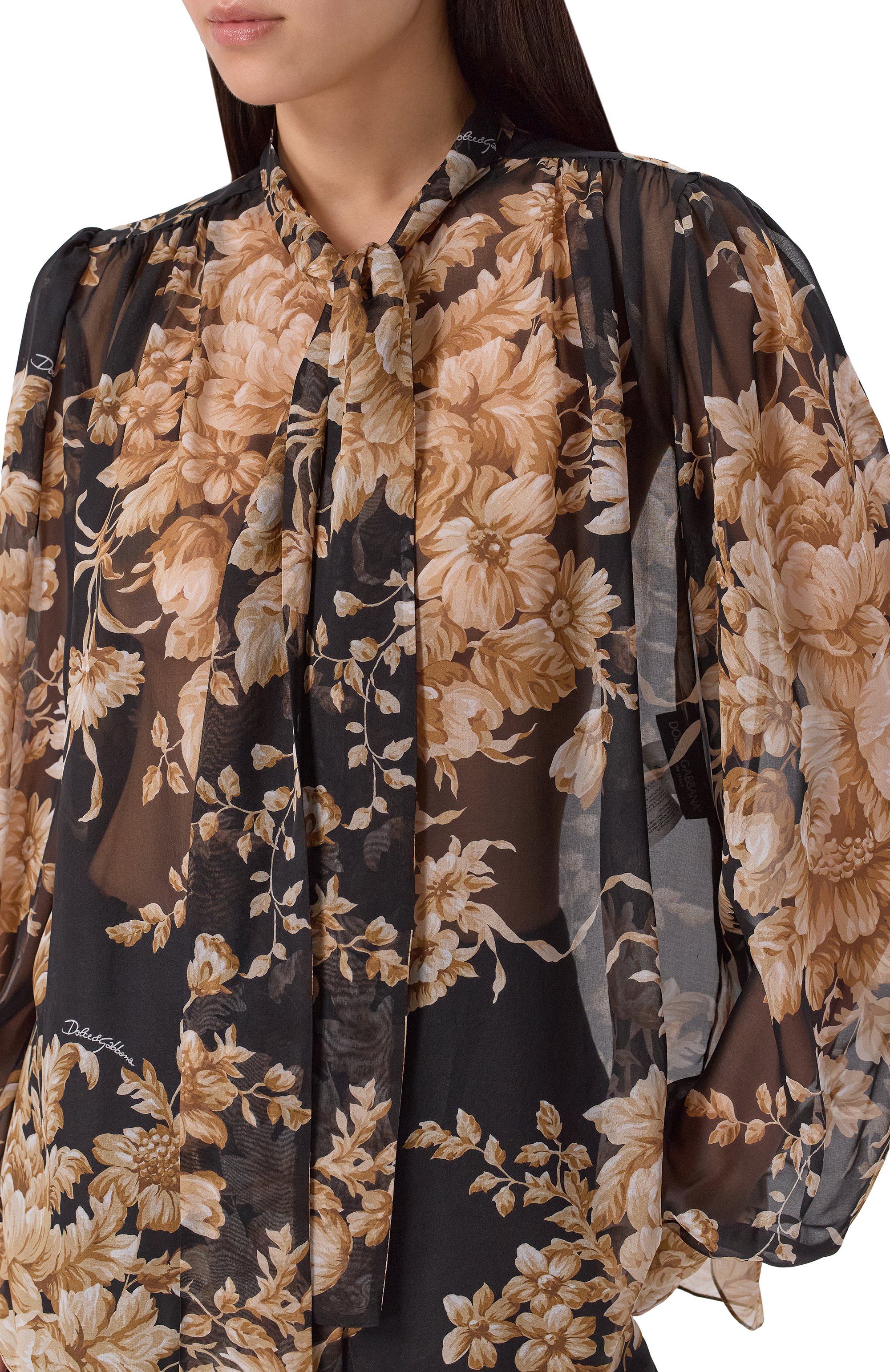 Шелковая блузка DOLCE & GABBANA, арт. F5J57T/IS1Z0, фото 5