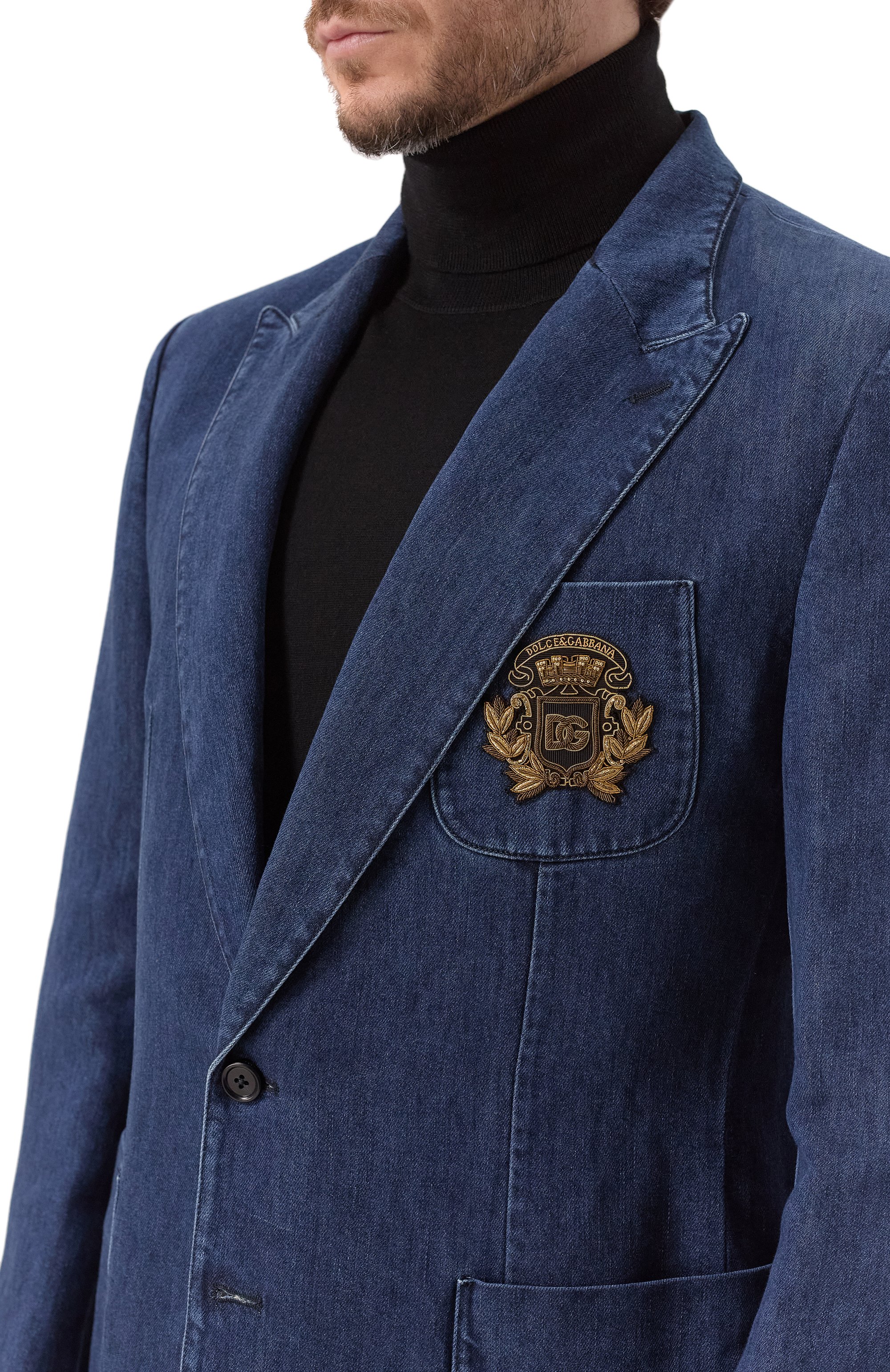 Джинсовый пиджак DOLCE & GABBANA, арт. G2UQ7Z/G8MH1, фото 7