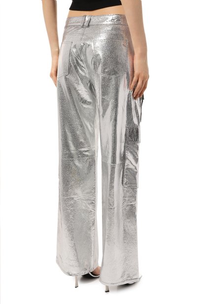 Кожаные брюки-карго BOTROIS серебряного цвета по цене 44900 руб., арт. SKU000007881, фото 4 Кожаные брюки-карго BOTROIS, арт. SKU000007881, фото 4