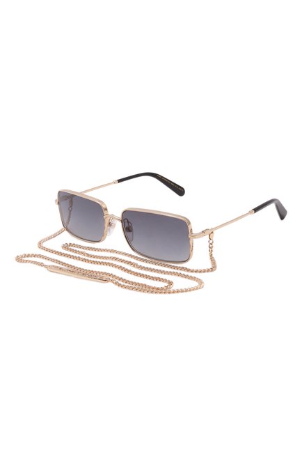 Женские солнцезащитные очки и цепочка MARC JACOBS (THE) серого цвета, арт. MARC 771/N RHL | Фото 1 (Нос: Не проставлено; Региональные ограничения белый список (Axapta Mercury): Не проставлено; Материал: Металл; Тип очков: С/з; Оптика Гендер: оптика-женское; Очки форма: Прямоуг�ольные)