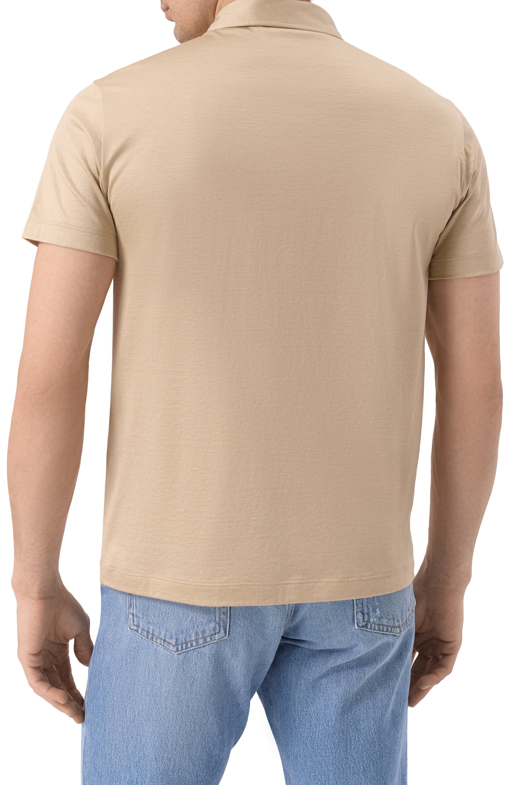 Поло из шелка и хлопка GIORGIO ARMANI, арт. 3KSF74/SJZHZ, фото 4