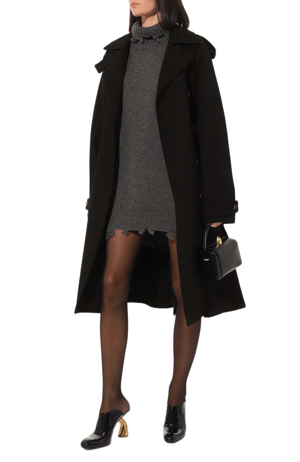 Кашемировое платье ADDICTED темно-серого цвета по цене 97580 руб., арт. MK909, фото 2 Кашемировое платье ADDICTED, арт. MK909, фото 2