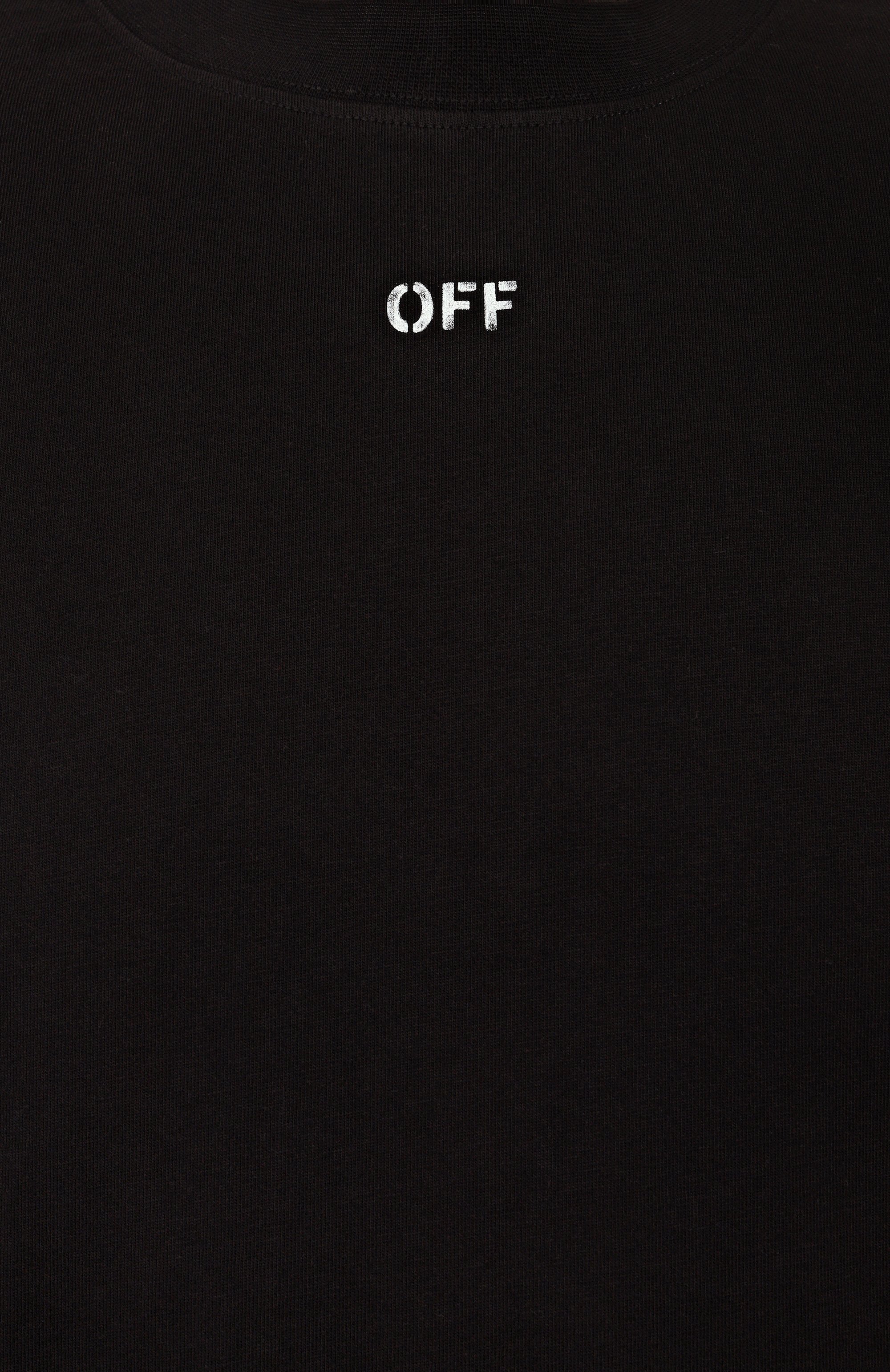 Хлопковая футболка OFF-WHITE, арт. 0MAA120S25JER00F, фото 6