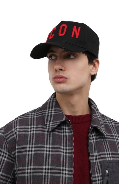 Хлопковая бейсболка DSQUARED2, арт. BCM4001 05C00001, фото 2