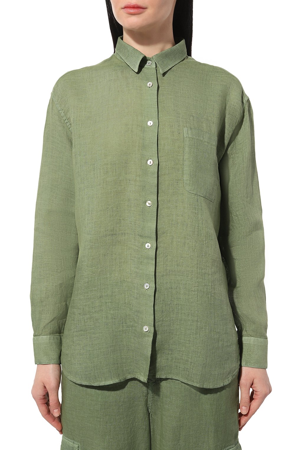 Льняная рубашка 120% LINO, арт. 31ALIW19GE/000B317/S00, фото 3