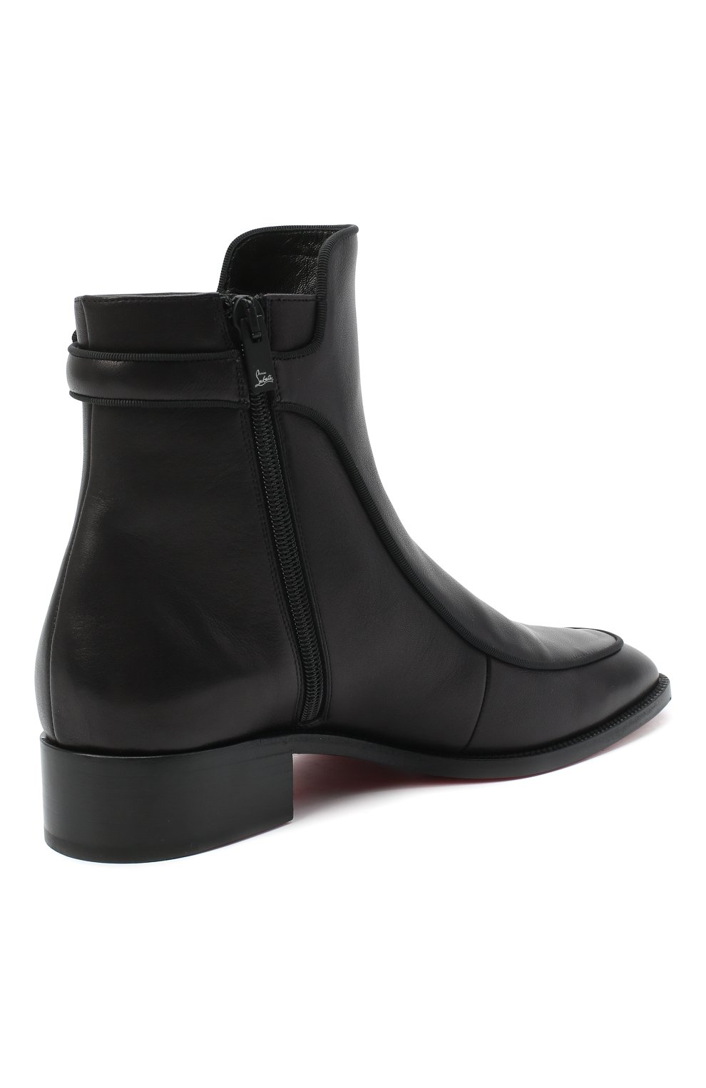 Кожаные ботинки ecritoir CHRISTIAN LOUBOUTIN, арт. ecritoir flat calf/gg, фото 4