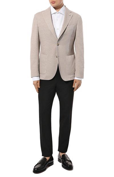 Пиджак из хлопка и льна L.B.M. 1911 светло-бежевого цвета по цене 81800 руб., арт. 2837/45313, фото 3 Пиджак из хлопка и льна L.B.M. 1911, арт. 2837/45313, фото 3