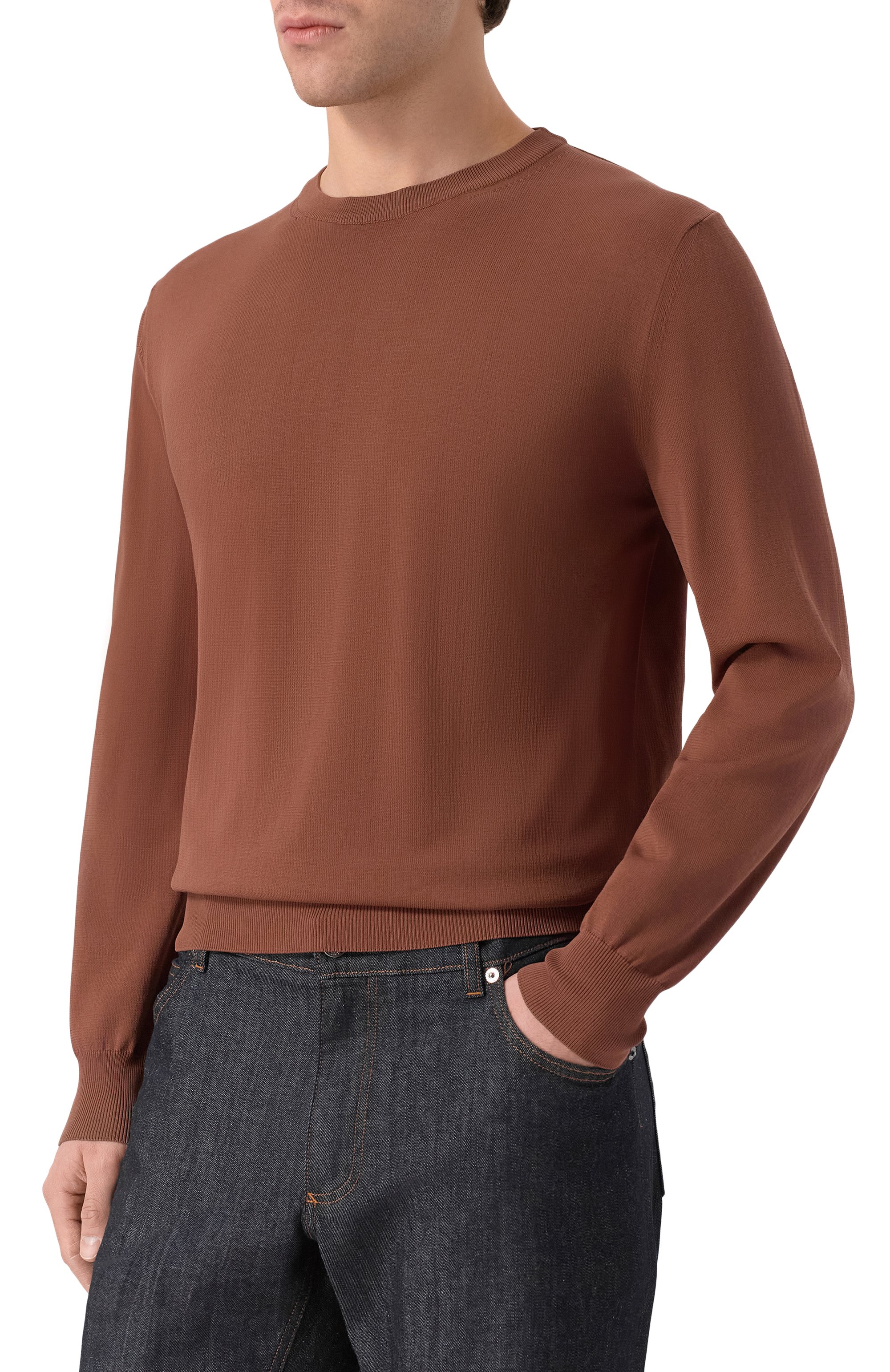 Хлопковый джемпер CANALI, арт. C0012/MK02459, фото 3