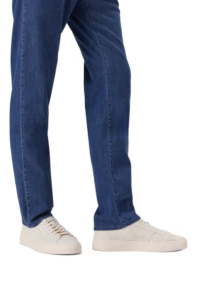 Кожаные кеды double buckle SANTONI, арт. MBGG21967PNNTSIW, фото 3