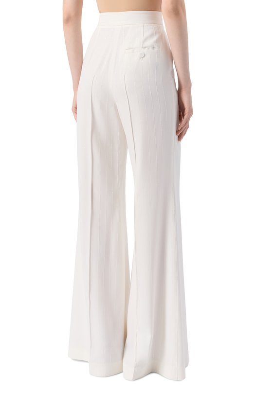 Брюки из вискозы Elie Saab P0131NP25/CD019 Белый  P0131NP25/CD019 Фото 4