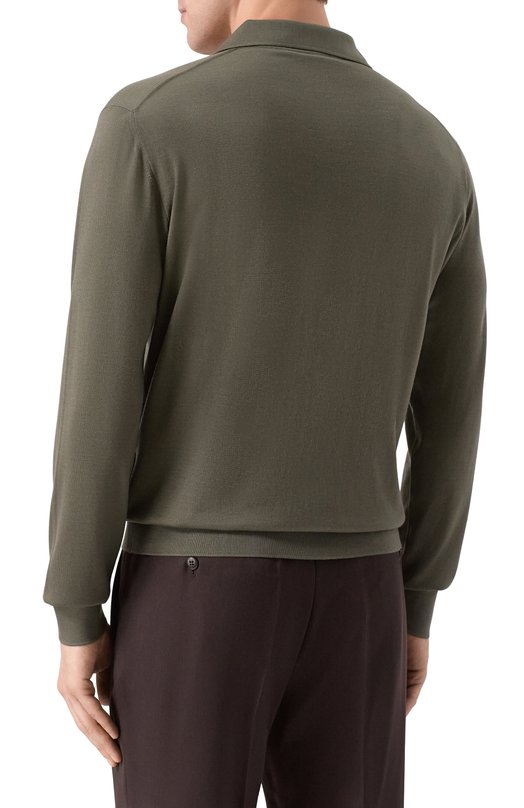 Рубашка из кашемира и шерсти Stefano Ricci W505506PAL/W26150 Хаки  W505506PAL/W26150 Фото 4