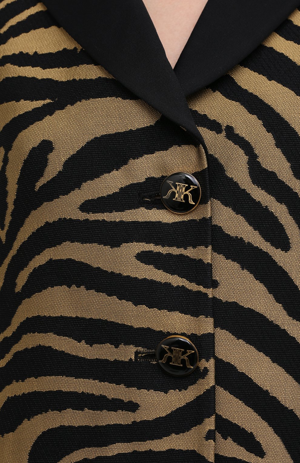 Жакет из вискозы KHAITE светло-коричневого цвета по цене 205500 руб., арт. 6035450/J0AN, фото 5 Жакет из вискозы KHAITE, арт. 6035450/J0AN, фото 5