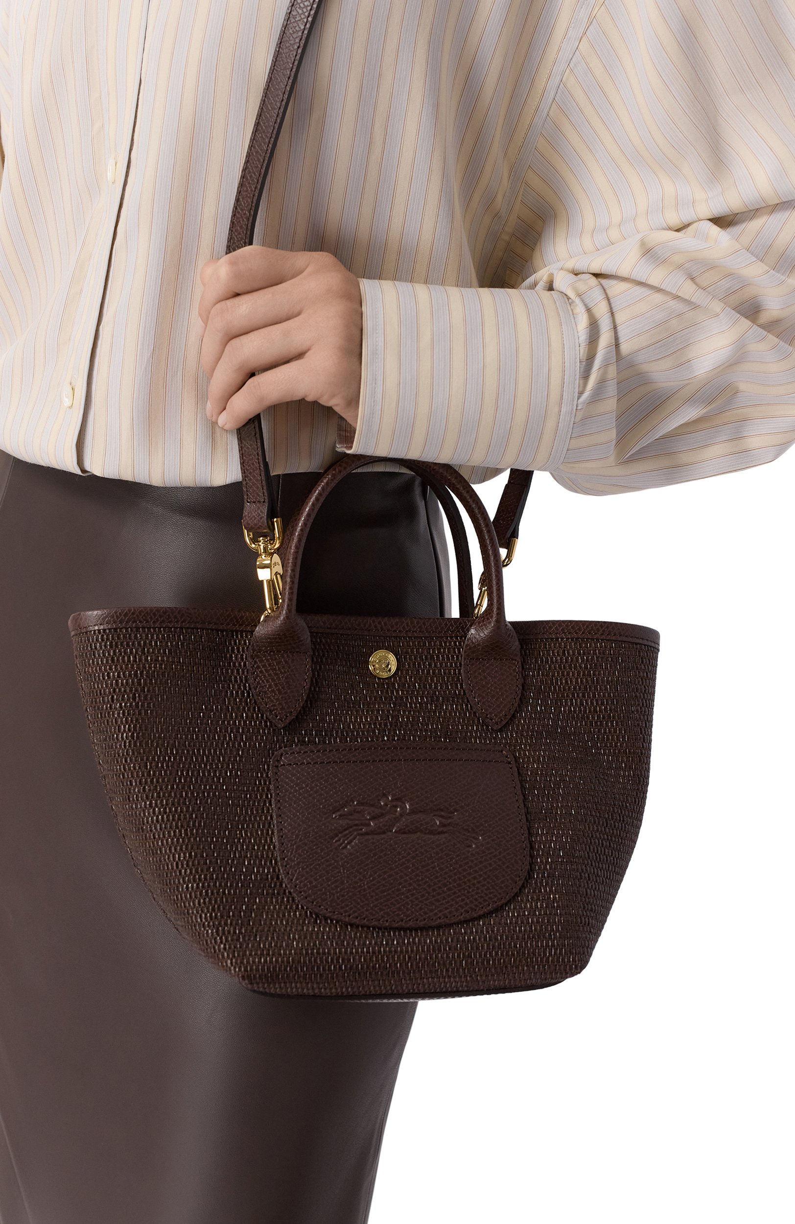 Сумка le pliage collection xs LONGCHAMP темно-коричневого цвета по цене 43450 руб., арт. 10307HGK/HGK, фото 2 Сумка le pliage collection xs LONGCHAMP, арт. 10307HGK/HGK, фото 2