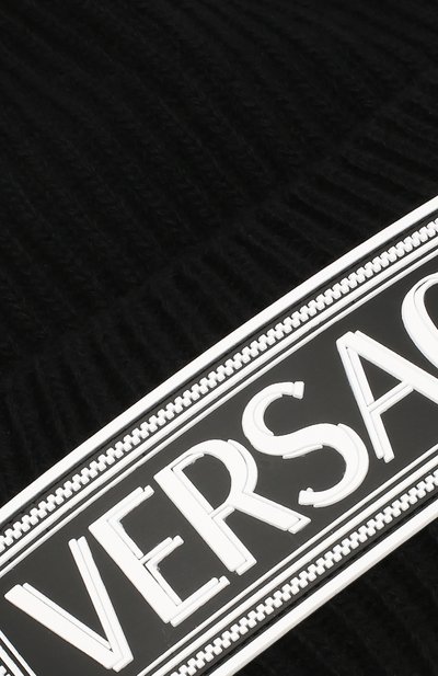 Шерстяная шапка VERSACE черного цвета по цене 45750 руб., арт. ICAP007/IK0311, фото 3 Шерстяная шапка VERSACE, арт. ICAP007/IK0311, фото 3