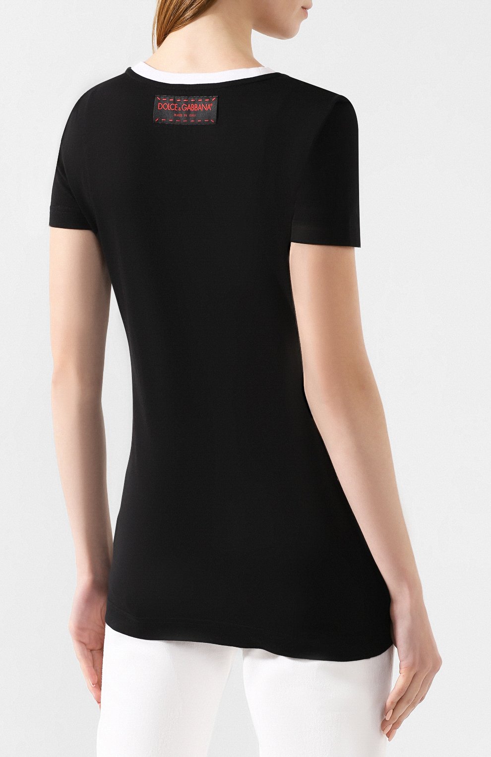 Хлопковая футболка DOLCE & GABBANA, арт. F8H32Z/G7TAX, фото 4