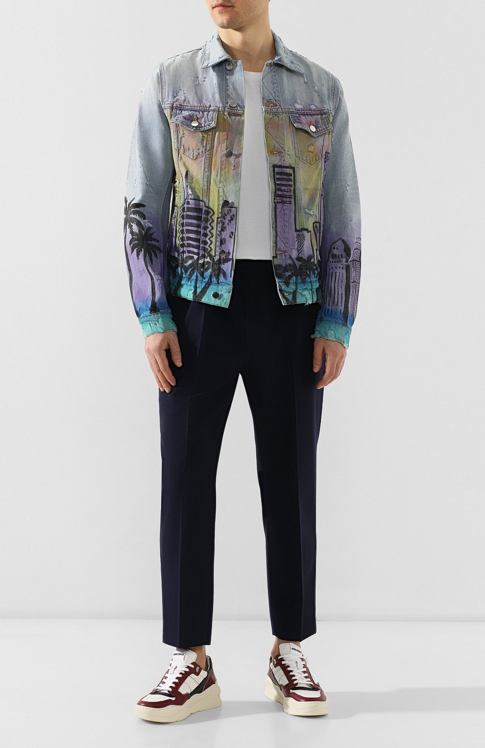 Кожаные кроссовки AMI, арт. E19S407.970, фото 2