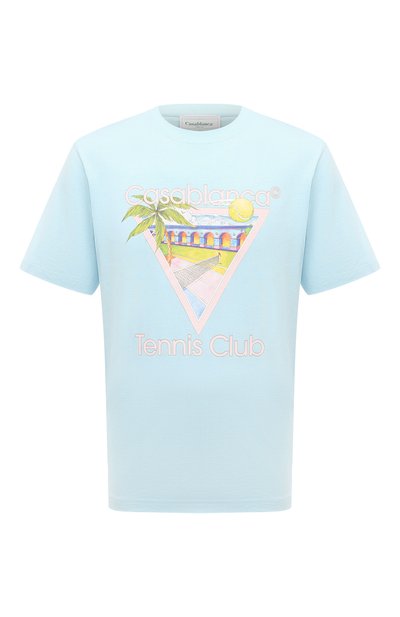 Мужская хлопковая футболка CASABLANCA, арт. MPS24-JTS-001-04