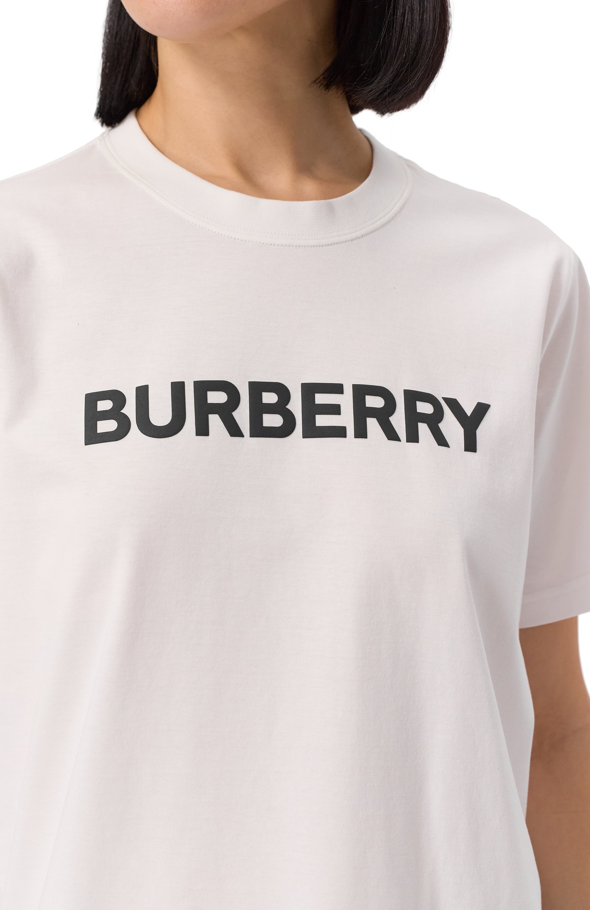 Хлопковая футболка BURBERRY, арт. 8080325, фото 5