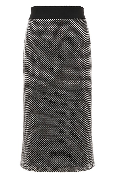 Женская юбка с отделкой стразами DOLCE & GABBANA, арт. F4C0KT/HLSA0
