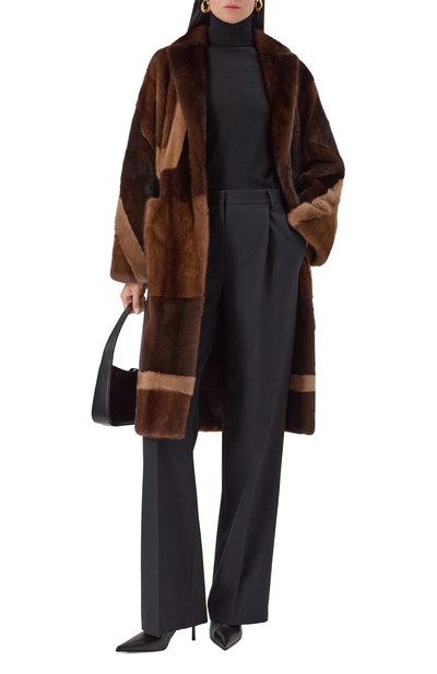 Женская шуба из норки KITON, арт. D60683AK0538F29