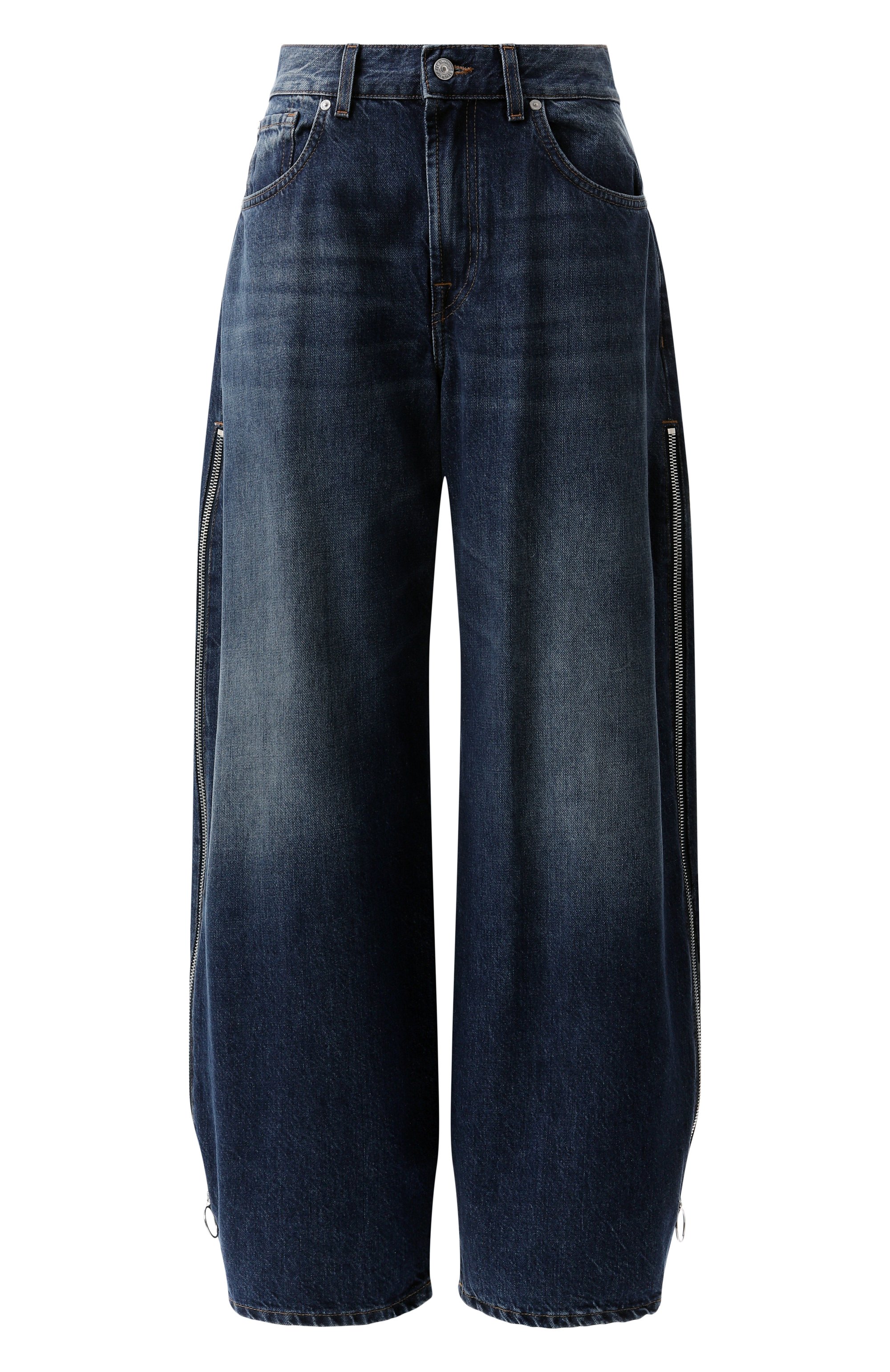 Джинсы 7 FOR ALL MANKIND синего цвета по цене 38800 руб., арт. JSNN066ZT0, фото 1 Джинсы 7 FOR ALL MANKIND, арт. JSNN066ZT0, фото 1