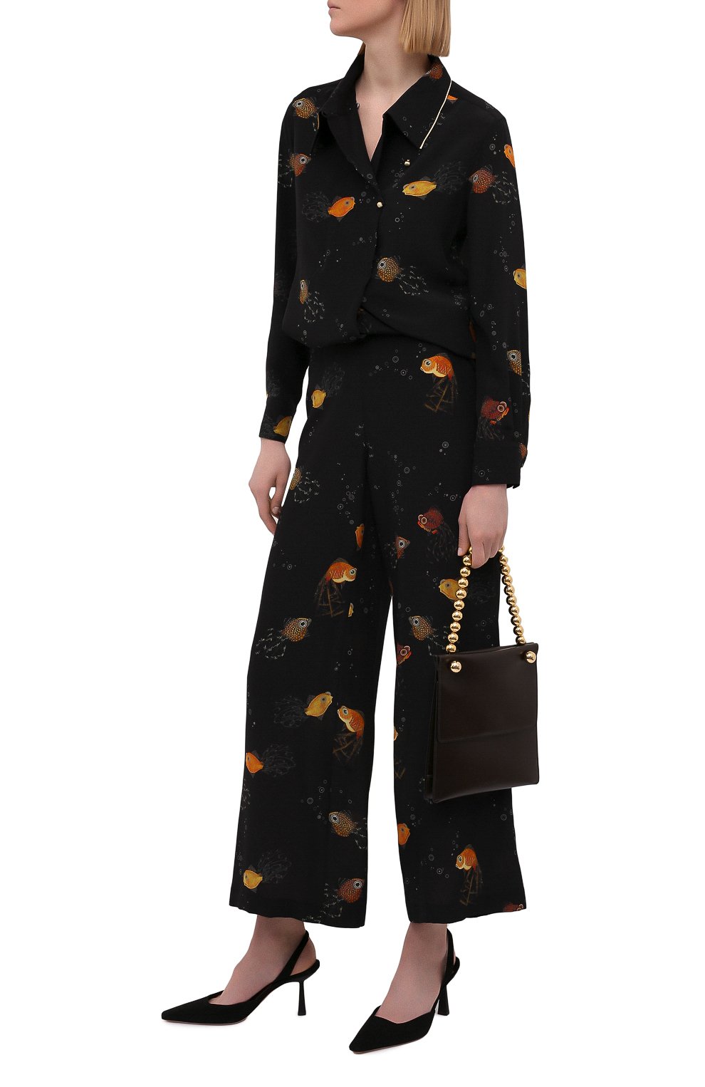 Шелковые брюки LANVIN, арт. RW-TR0002-4895-E21, фото 2